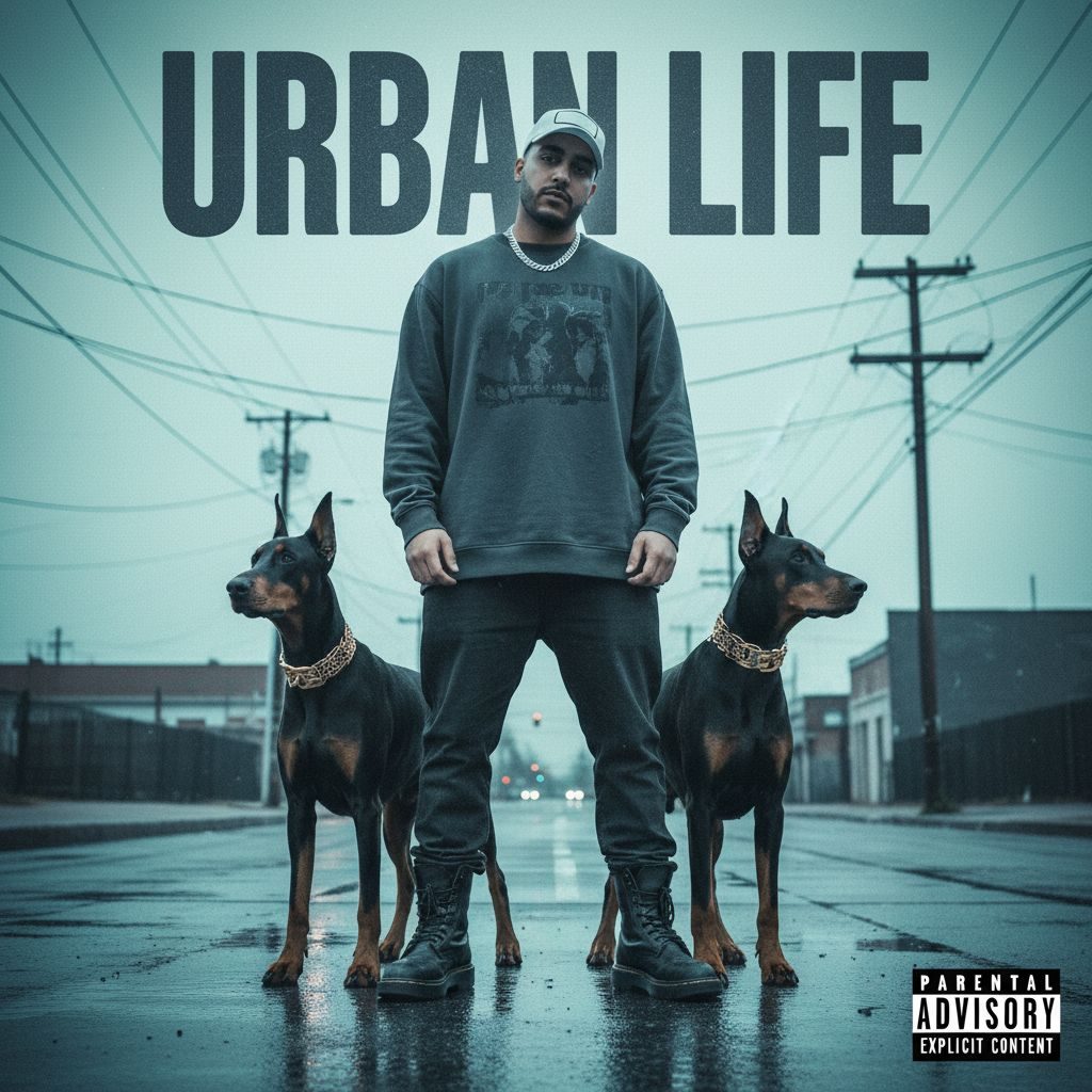 Example album cover in the Urban Life style