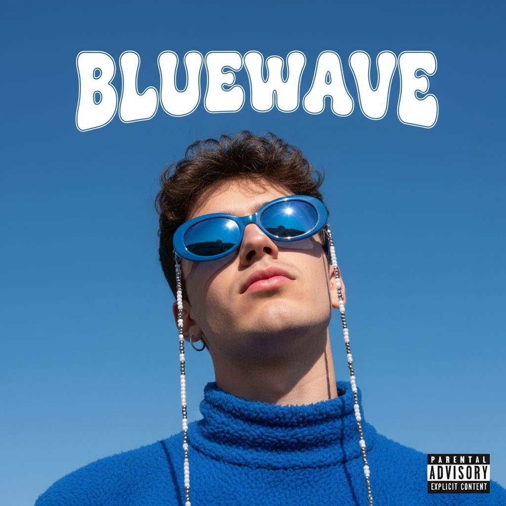 Example album cover in the Bluewave style