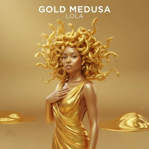 Example album cover in the Gold Medusa style