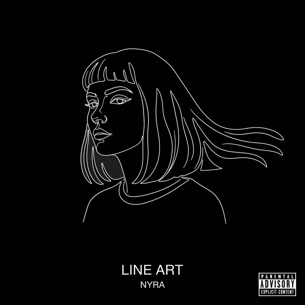 Example album cover in the Line Art style