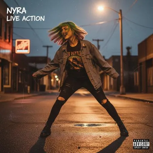 Example album cover in the Live Action style