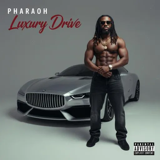 Example album cover in the Luxury Drive style