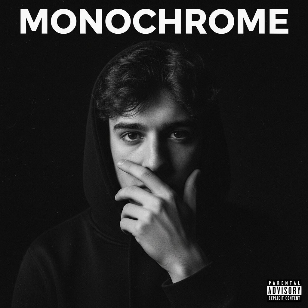 Example album cover in the Monochrome style