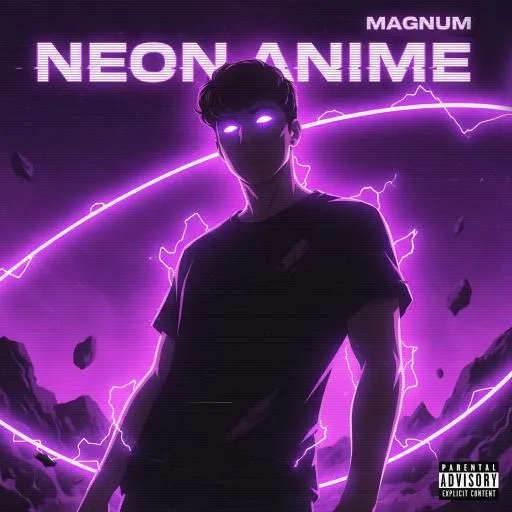 Example album cover in the Neon Anime style