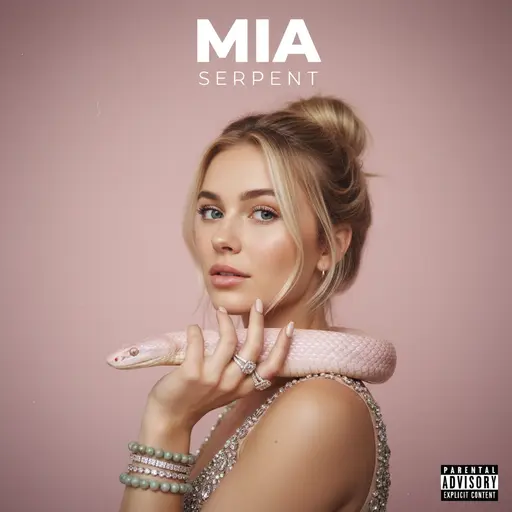 Example album cover in the Serpent Glam style