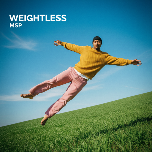 Example album cover in the Weightless style